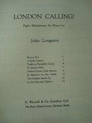 Sheet Music - LONDON CALLING 1959
