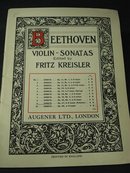BEETHOVEN VIOLIN - SONATAS 1911