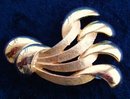 Deco BROACH GOLD TONE Brooch