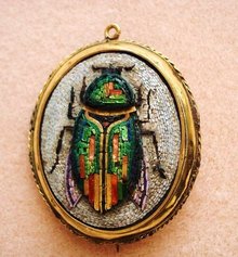 VICTORIAN MICRO MOSAIC BROOCH / PENDANT