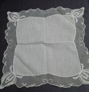 VINTAGE WEDDING HANKY BRIDES FINEST LACE HANDKERCHIEF