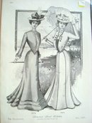 1901 Fashion Print Summer Street Toilettes