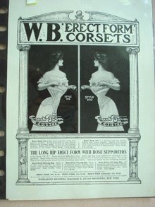 1901 Fashion Print Erect Form Corsets