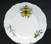 ADDERLEY CHINA PLATE MACLEOD CLAN TARTAN #2