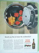 MAGAZINE ADVERTISEMENT FOUR ROSES