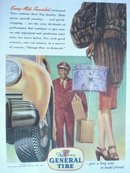 MAGAZINE ADVERTISEMENT 1945 GENERAL TIRE