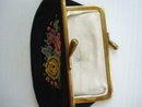 PETIT POINT Embroidered Change PURSE