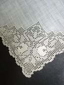 FINEST NEEDLE LACE BRIDAL HANKY