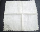 FINEST NEEDLE LACE BRIDAL HANKY