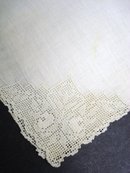 FINEST NEEDLE LACE BRIDAL HANKY
