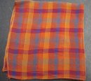 Antique Plaid Hankie Hanky Handkerchief