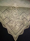 Vintage Embroidered Hanky Handkerchief