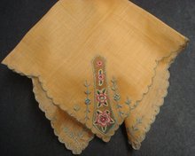 Deco Embroidery Hankie -Deco Net Lace Insert