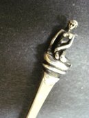 Sterling Spoon DANEMARK Figural Spoon