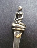 Sterling Spoon DANEMARK Figural Spoon