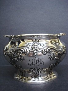 VICTORIAN STERLING BOWL / VASE ORNATE