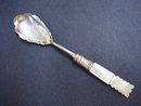Victorian Mother of Pearl Silver Spoon