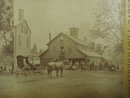 Stereoview Card Early 1900's Small Town Scene