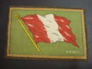 CIGAR FELT FLANEL FLAG of PERU