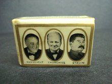 Roosevelt Churchill & Stalin Match Cover
