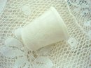 VINTAGE CELLULOID THIMBLE - White