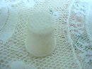 VINTAGE CELLULOID THIMBLE - White
