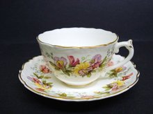 Finest COALPORT TEACUP SET CUP and SAUCER SWEET PEA