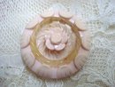 Pretty Celluloid Button - Large - Candy Pink