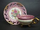 Luster Footed Teacup Set Vintage