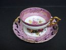 Luster Footed Teacup Set Vintage