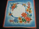 Very Pretty Vintage Printed HANKY HANDKERCHIEF - 1