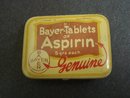 12 BAYER TABLETS ASPIRIN TIN BOX