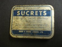 OLD SUCRETS TIN BOX