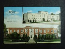 Unique LINEN POSTCARD HOSPITAL OF BIG SPRING TEXAS