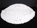 Oval MADEIRA CENTREPIECE Floral Embroidery