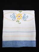 Fantastic Linen TOWEL Floral Embroidery