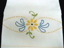 Fantastic Linen TOWEL Floral Embroidery