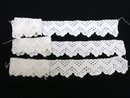 HAND CROCHET LACE TRIMS - 3 PIECES