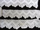 HAND CROCHET LACE TRIMS - 3 PIECES