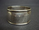 Sterling Napkin Ring - Monograms