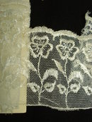 TAMBOUR FRENCH NET LACE FLORAL TRIM