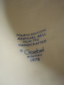 1981 HUMMEL BELL - LARGE