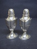 BIRKS STERLING DECO SALT & PEPPER SHAKERS