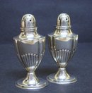 BIRKS STERLING DECO SALT & PEPPER SHAKERS
