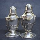 BIRKS STERLING DECO SALT & PEPPER SHAKERS