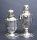 BIRKS STERLING DECO SALT & PEPPER SHAKERS