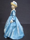 Fabulous Vintage Royal Worcester Figurine Grandmothers Dress Artist Signed