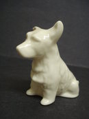 IRISH BELLEEK DOG FIGURINE SCOTTIE