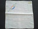 IRISH LINEN VINTAGE HANDKERCHIEF NEVER USED