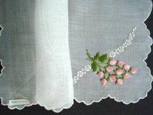 SWISS EMBROIDERY HANKY HANDKERCHIEF